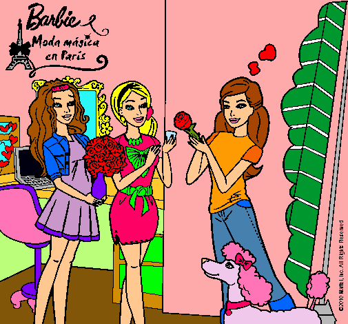 Barbie de compras con sus amigas