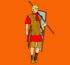 Dibujo Soldado romano pintado por Tina1