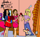 Dibujo Barbie de compras con sus amigas pintado por inma777