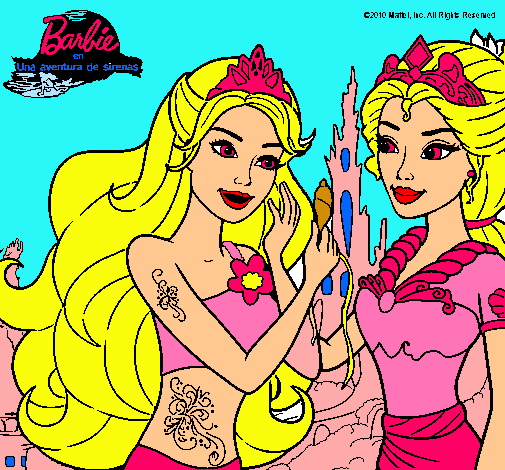 Barbie se despiede de la reina sirena