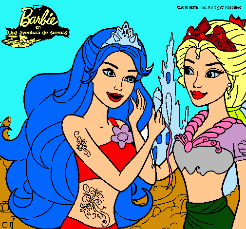 Barbie se despiede de la reina sirena