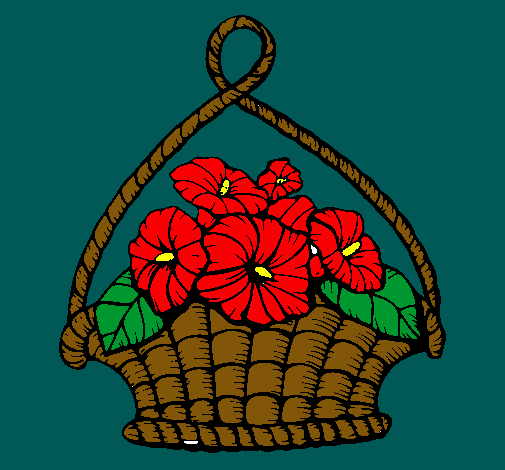 Cesta de flores