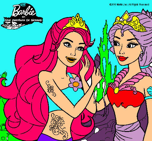 Barbie se despiede de la reina sirena