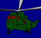 Dibujo Helicóptero al rescate pintado por atlas