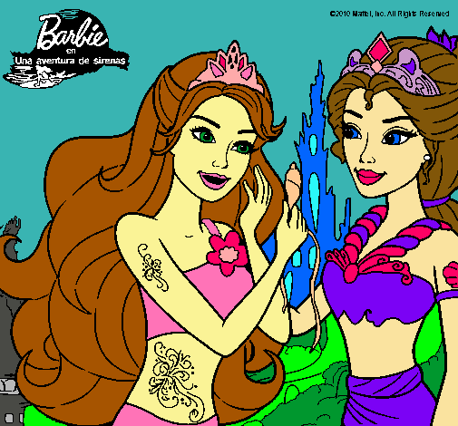 Barbie se despiede de la reina sirena