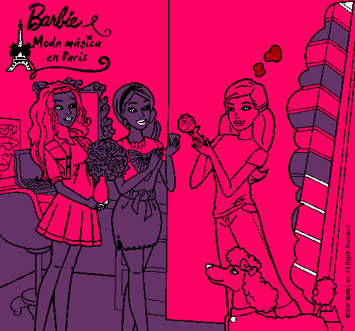 Barbie de compras con sus amigas