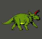 Dibujo Triceratops pintado por gerio