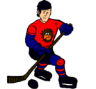 Dibujo Jugador de hockey sobre hielo pintado por yjjjç