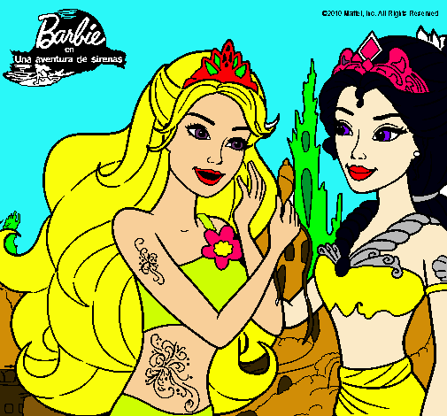 Barbie se despiede de la reina sirena