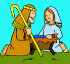 Dibujo Adoran al niño Jesús pintado por Aaaaaaaaaaagos