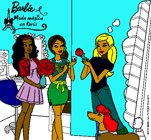 Barbie de compras con sus amigas