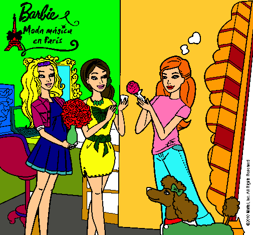 Barbie de compras con sus amigas