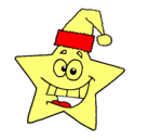 Dibujo estrella de navidad pintado por juliabonnadal