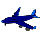 Dibujo Avión de pasajeros pintado por daidy