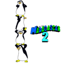 Dibujo Madagascar 2 Pingüinos pintado por ionut