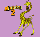 Dibujo Madagascar 2 Melman pintado por JADE