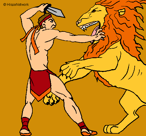 Gladiador contra león