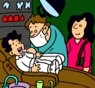 Dibujo Niño en el dentista pintado por claudix