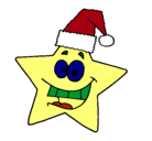 Dibujo estrella de navidad pintado por jhjhtgjhjghgbyh