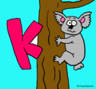 Dibujo Koala pintado por ziki