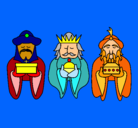 Dibujo Los Reyes Magos 4 pintado por irati1101