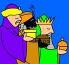 Dibujo Los Reyes Magos 3 pintado por eligiab