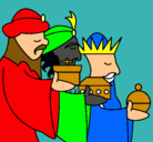 Dibujo Los Reyes Magos 3 pintado por pispi