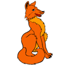 Dibujo Raposo rojo pintado por zorro