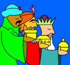 Dibujo Los Reyes Magos 3 pintado por andrea030904