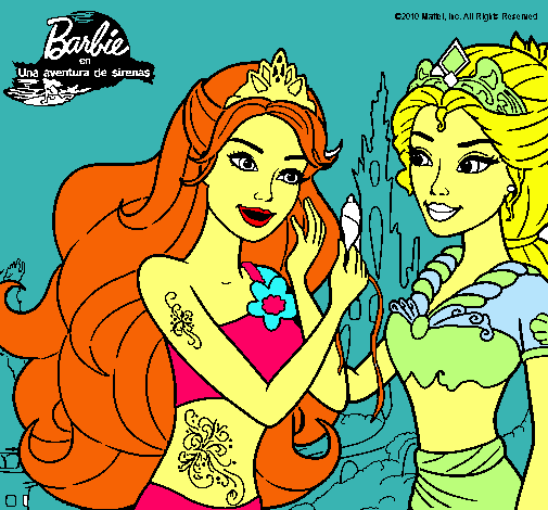 Barbie se despiede de la reina sirena