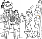 Dibujo Barbie de compras con sus amigas pintado por vane56
