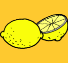 Dibujo limón pintado por esrefy