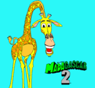 Dibujo Madagascar 2 Melman pintado por sandy10