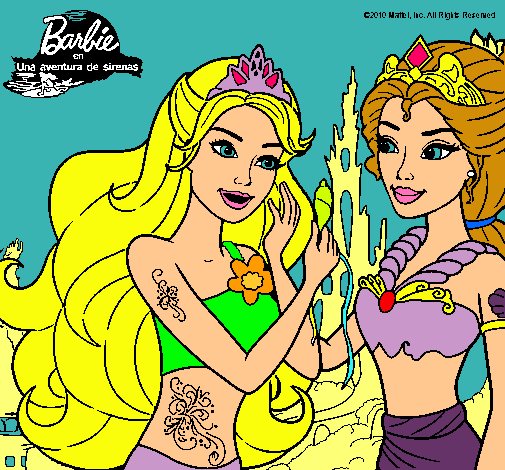 Barbie se despiede de la reina sirena