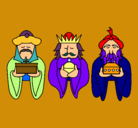Dibujo Los Reyes Magos 4 pintado por mayl