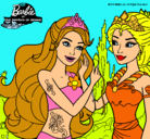 Dibujo Barbie se despiede de la reina sirena pintado por 78503ldp