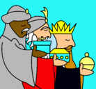 Dibujo Los Reyes Magos 3 pintado por beron
