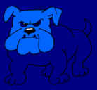 Dibujo Perro Bulldog pintado por neynade