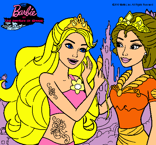 Barbie se despiede de la reina sirena