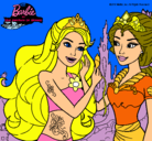 Dibujo Barbie se despiede de la reina sirena pintado por VirWinx