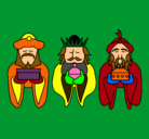 Dibujo Los Reyes Magos 4 pintado por osvar