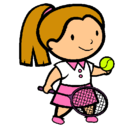 Dibujo Chica tenista pintado por weri
