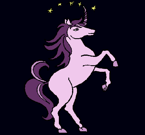 Dibujo Unicornio pintado por lareina132