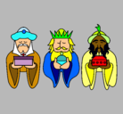 Dibujo Los Reyes Magos 4 pintado por pitia