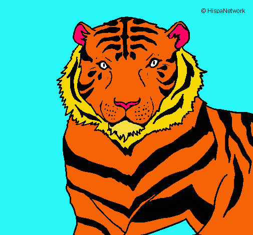 Dibujo Tigre pintado por chido73