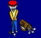 Dibujo Jugador de golf II pintado por Fabisoteh