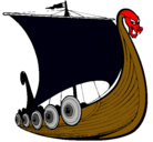Dibujo Barco vikingo pintado por Fabisoteh