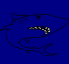 Dibujo Tiburón pintado por nadeurfyr