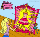 Dibujo El vestido mágico de Barbie pintado por Candida