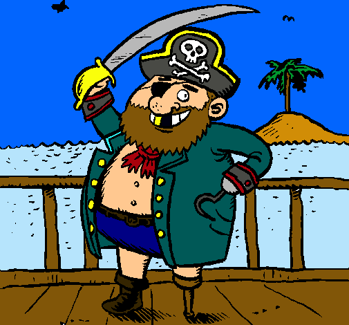 Dibujo Pirata a bordo pintado por andrus100